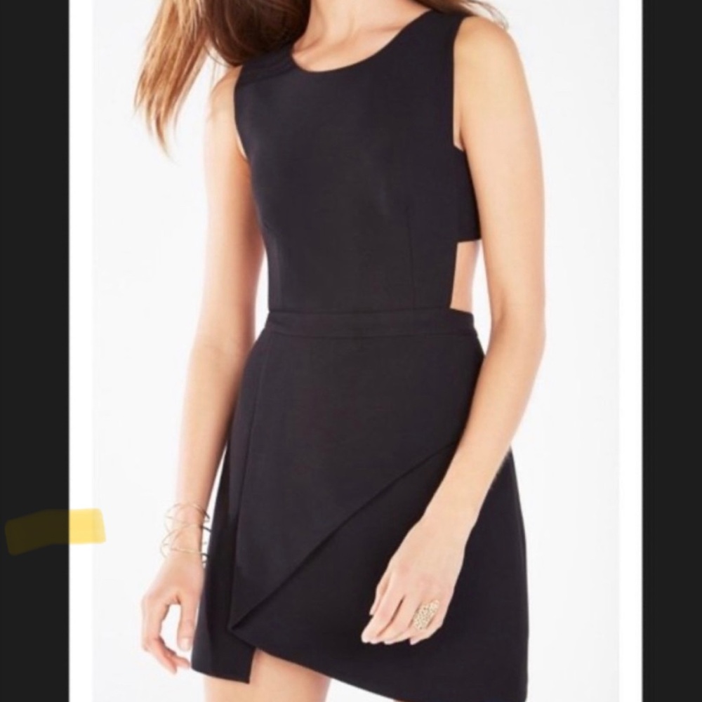 BCBGMaxAzria Elegant Black Cutout Dress